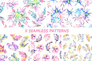 Romantic garden. Watercolor design, an Illustration by Kseniya_design (Thumbnail 9 of 10)