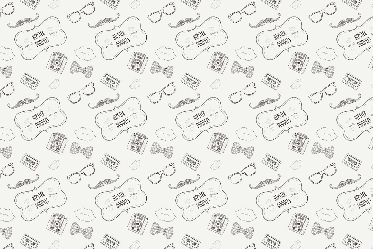 Eight Seamless Hipster Patterns preview 2