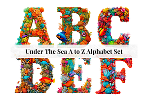 Under The Sea Alphabet Letters
