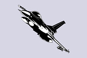 Combat aircraft, a Technology Illustration by Sumberpangan (Thumbnail 3 of 3)