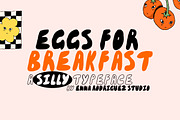 Eggs For Breakfast | A Silly Font, a Handwritten Font by Emma Rodriguez Studio (Thumbnail 1 of 4)