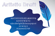 Artistic Draft, a Sans Serif Font by Fontastic Ventures (Thumbnail 5 of 5)
