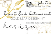 GOLD & BLACK INK BOTANICAL FLORALS, an Illustration by Wooly Pronto (Thumbnail 1 of 9)