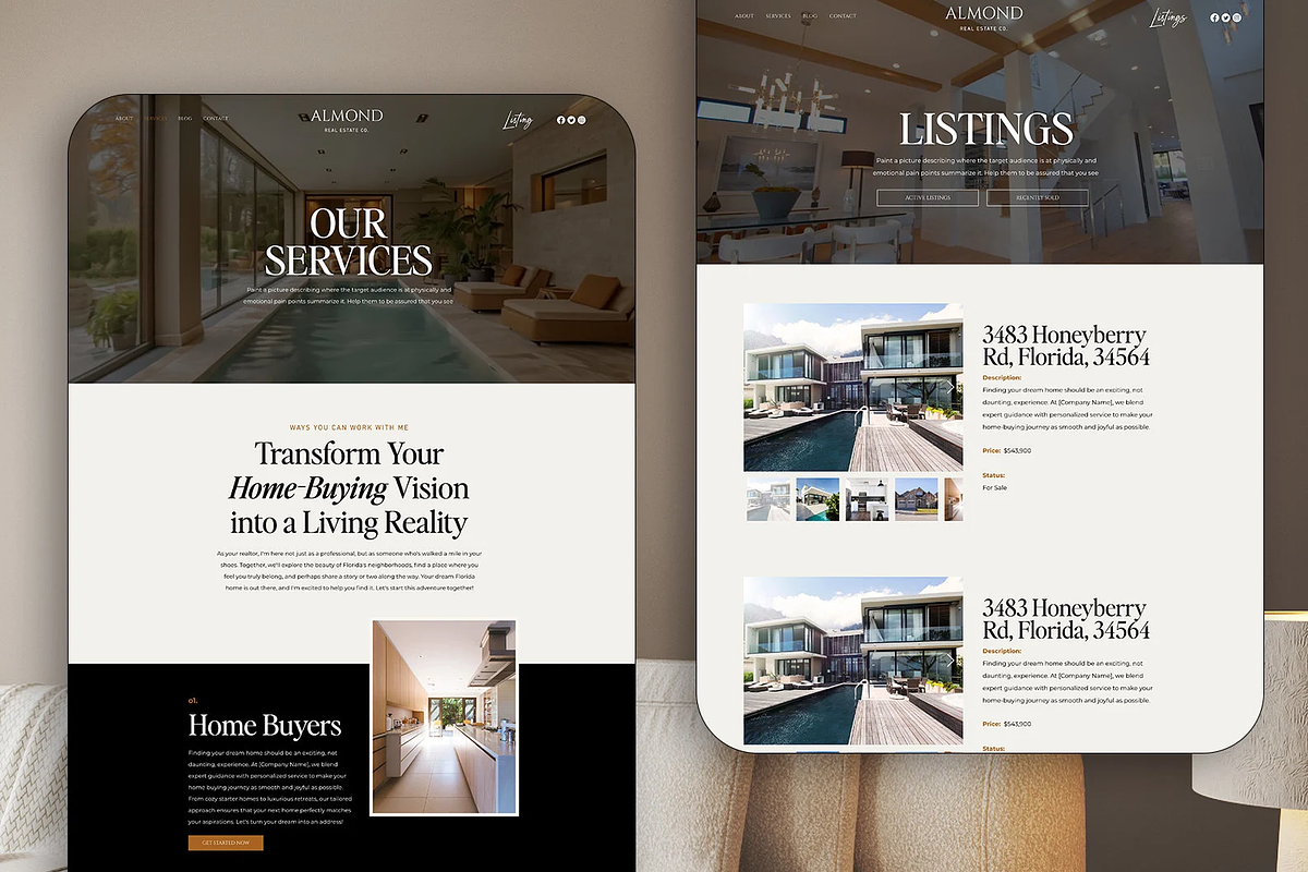 Wix Website Template for Realtors, a Wix Template by JOA CREATIVE LAB (Photo 5 of 6)