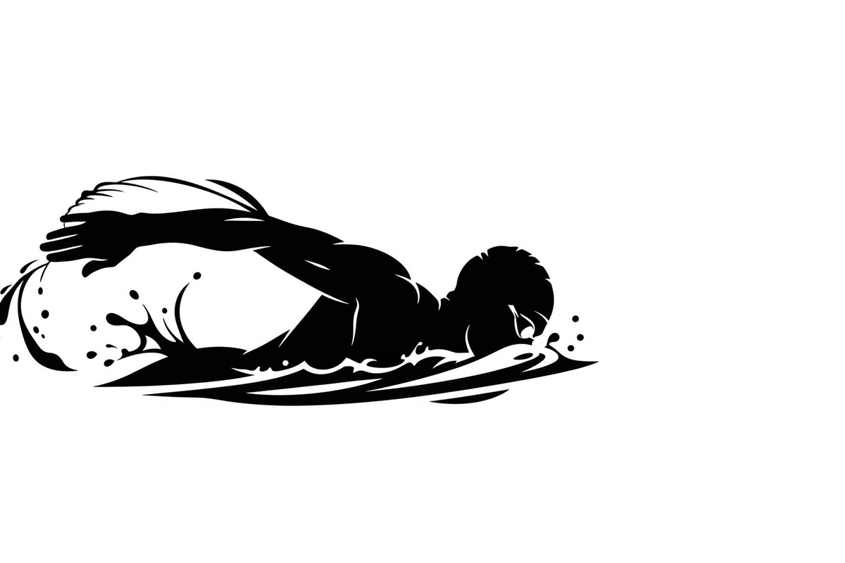 Swimming Sport Silhouette Vector Bun, an Illustration by jahid234 (Photo 41 of 51)