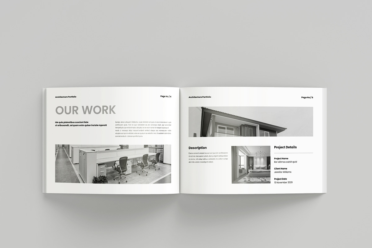 Architecture Brochure Template Lands, a Brochure Template by Spark_Creative (Photo 3 of 12)