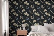 Whimsigoth Seamless Repeat Pattern, a Pattern Graphic by Forest Lily (Thumbnail 5 of 9)