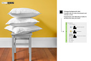 Cushions and Wall Mockup, a Household Mockup by Pret-a-Mockup (Thumbnail 4 of 9)