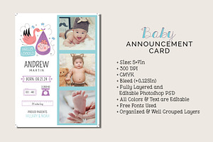 Baby Announcement Card