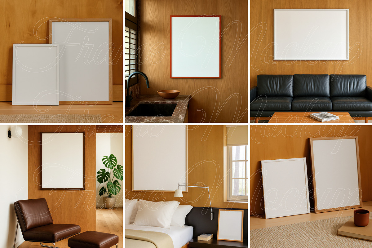 Mid-Century Style Posters Mockups 6, a Product Mockup by SigaSigaMockup (Photo 3 of 4)