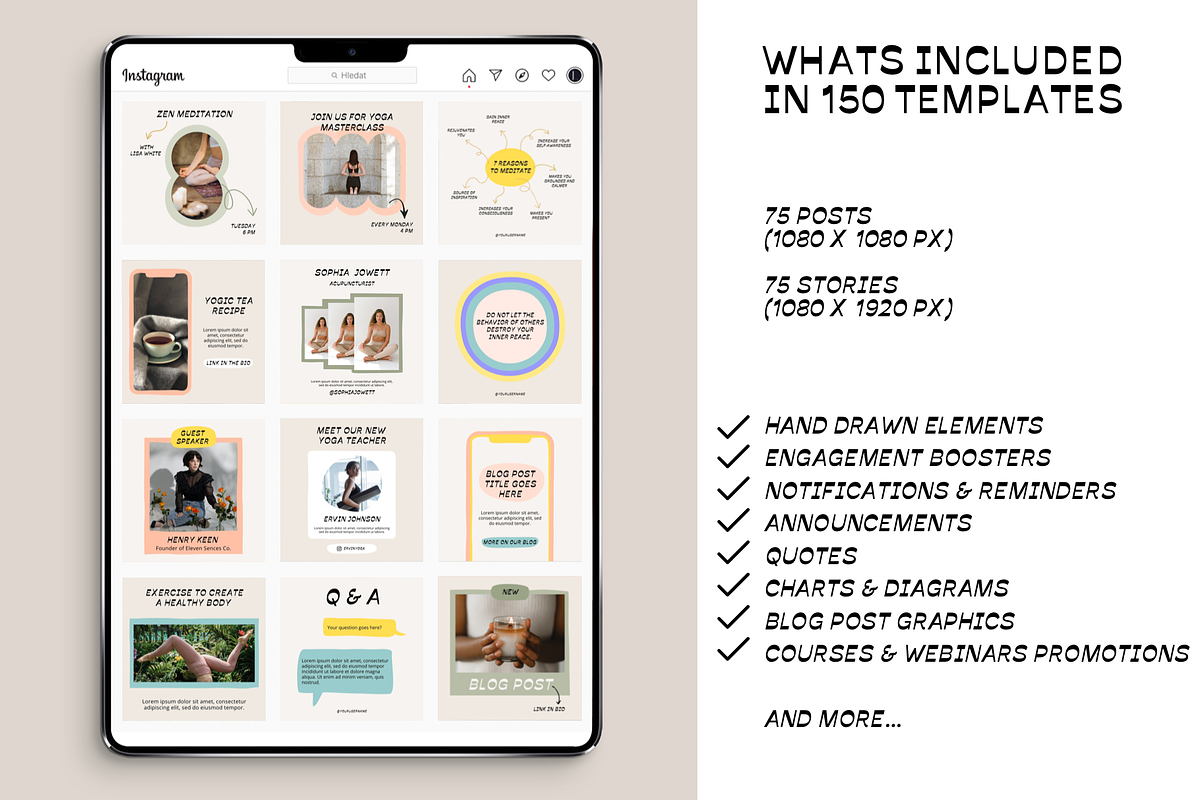 Wellness Coach Instagram Template, a Social Media Template by Bonumo (Photo 2 of 13)