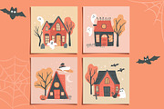 Fun Halloween Village Illustrations, a Background Graphic by CreativeChristiana (Thumbnail 10 of 11)
