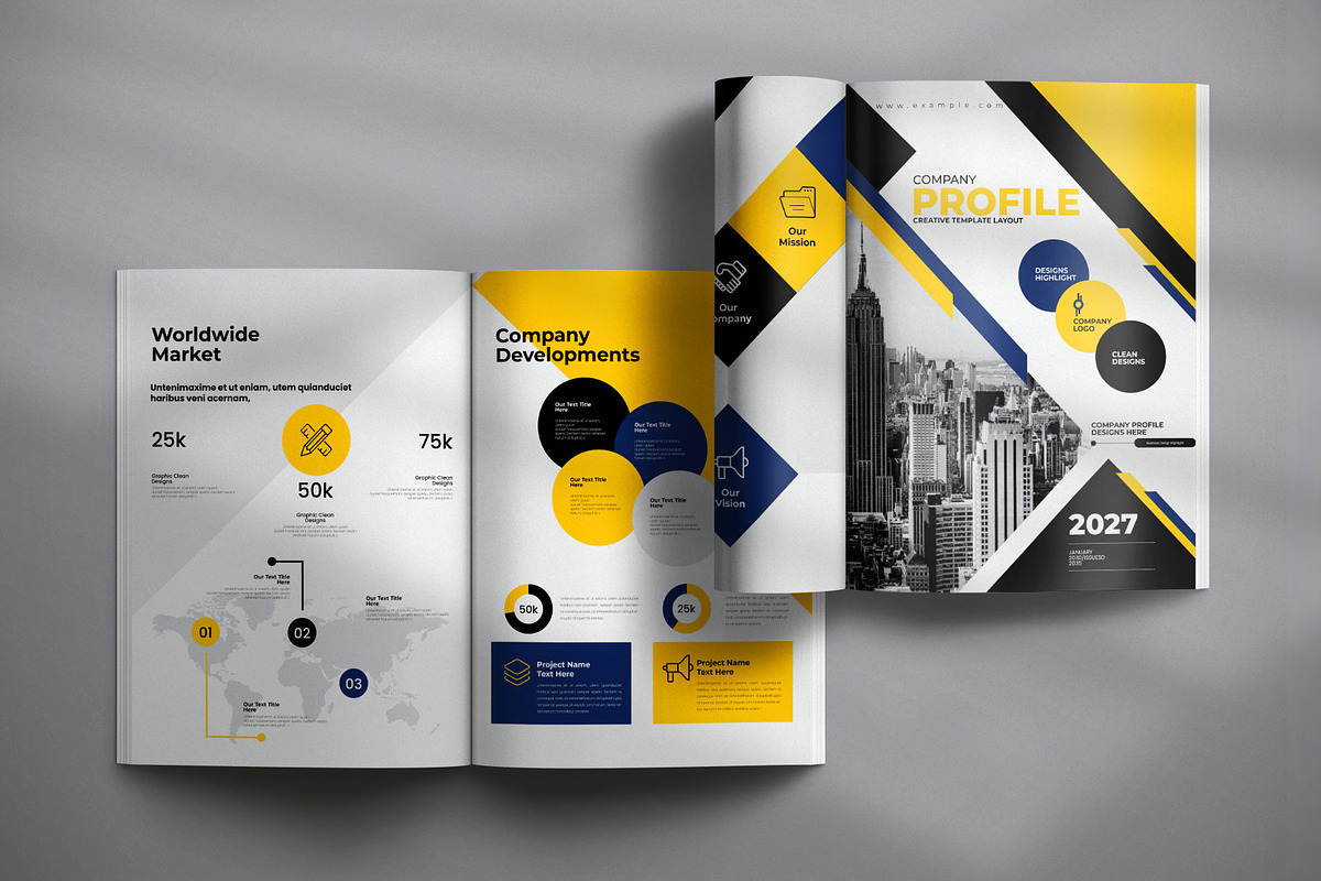 Agency Brochure Template Layout, a Brochure Template by Creative-Work (Photo 7 of 8)
