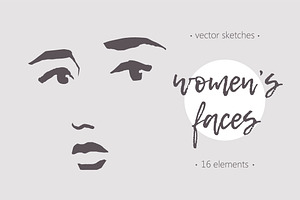 Sketches Of Women's Faces