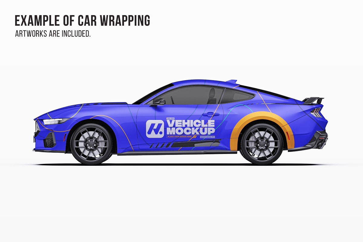 2026 Muscle Performance Coupe Set, an Advertising Mockup by Halal Graphic Studio (Photo 7 of 12)