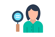 Recruitment Flat Icon, a Duotone Icon by Pexelpy (Thumbnail 2 of 2)