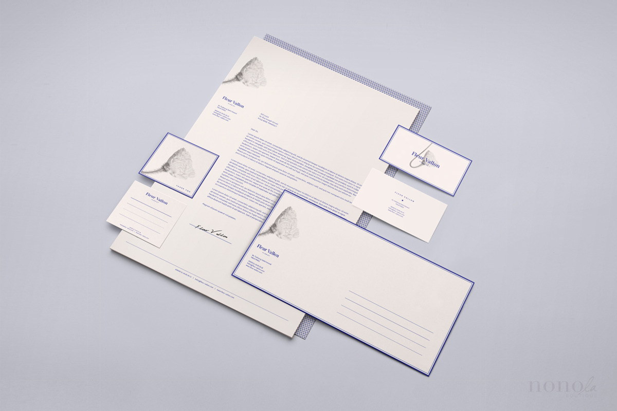 Dainty Stationery Set • Fleur, a Stationery Template by Nonola (Photo 2 of 4)