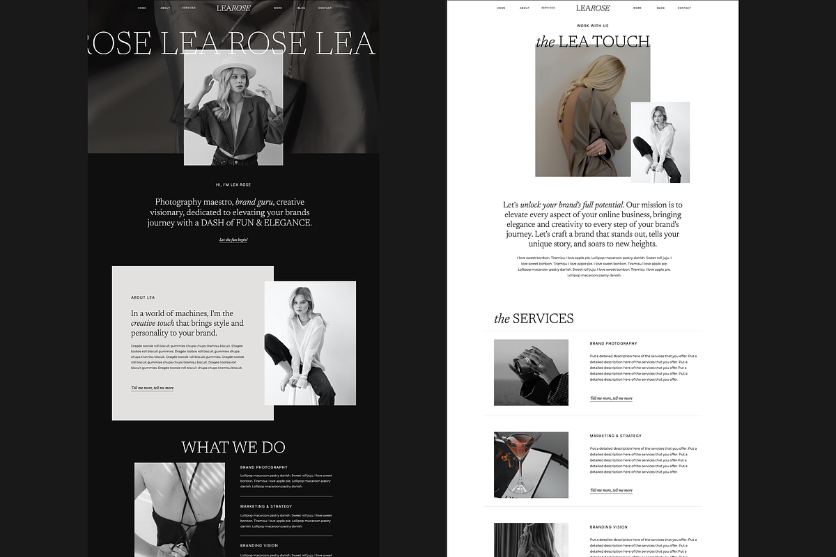 Editorial Showit Website Template, a Websites & App Template by pageparadise (Photo 2 of 6)