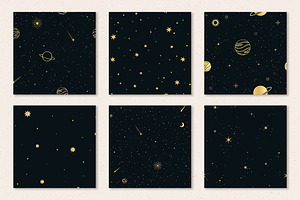 Celestial Seamless Patterns