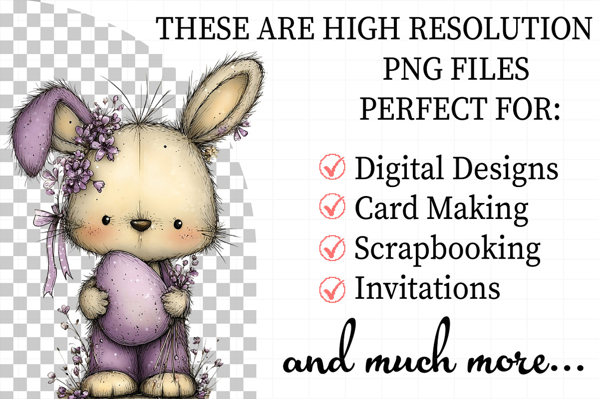 Watercolor Purple Easter Clipart, an Illustration by Daily.Designs (Photo 2 of 7)