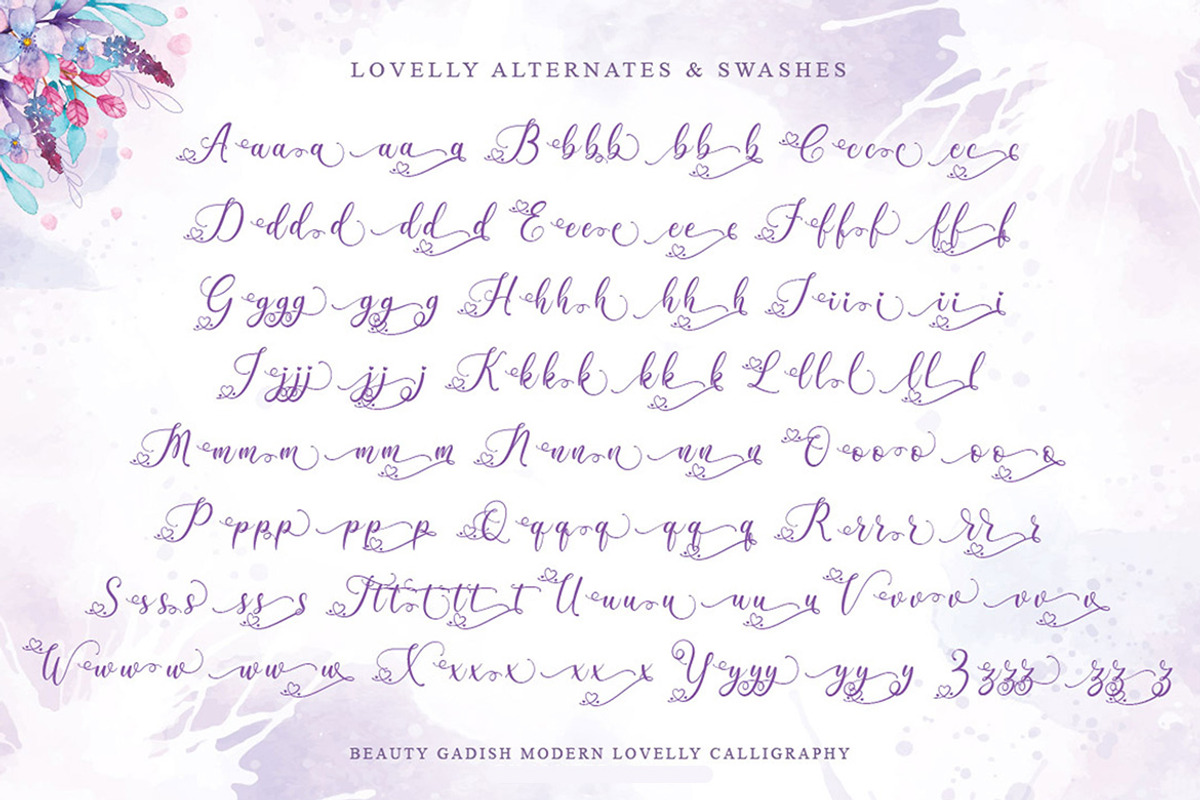Beauty Gadish Script, a Script Font by Almeera Std (Photo 6 of 10)