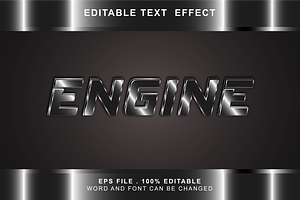 Engine Text Effect Editable