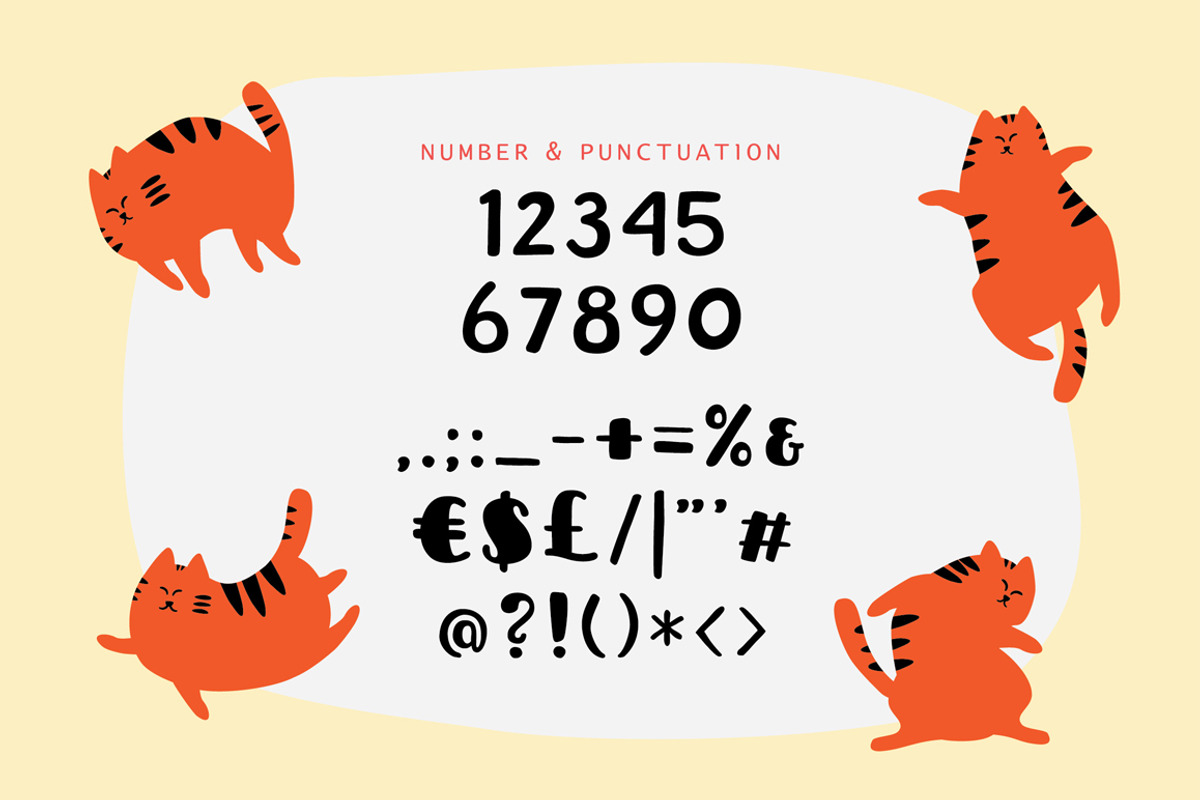 Sleepy Fat Cat Typeface preview 3