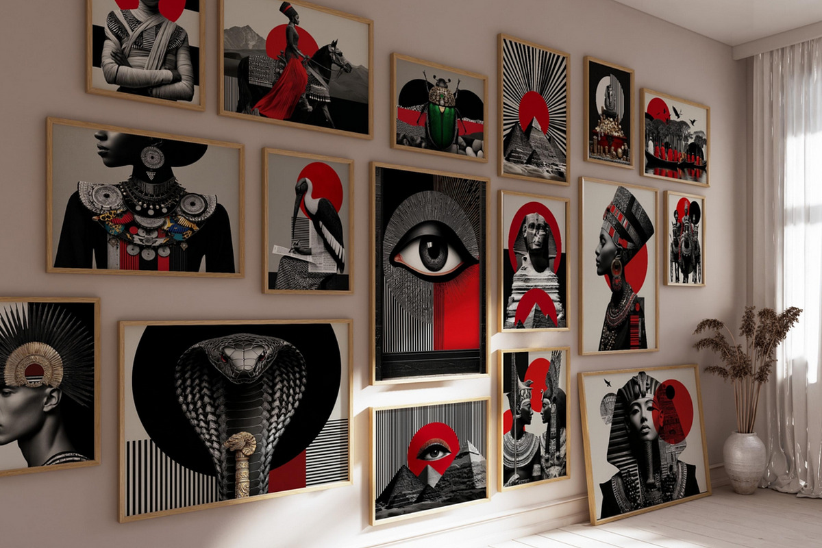 Soul of Egypt Wall Art Collection, a Decorative Illustration by PrintablesByFranklyn (Photo 1 of 9)