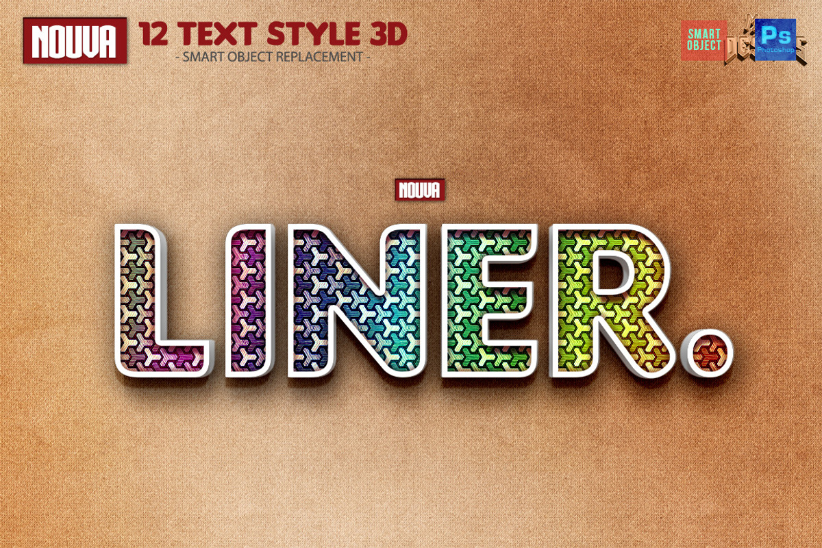 12 Text Style Premium 3D, a Layer Style Add-On by Micro Designs (Photo 2 of 5)
