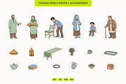 Eid Dining Room Scene Illustration, an Illustration by MEANDSTUDIO (Thumbnail 4 of 5)