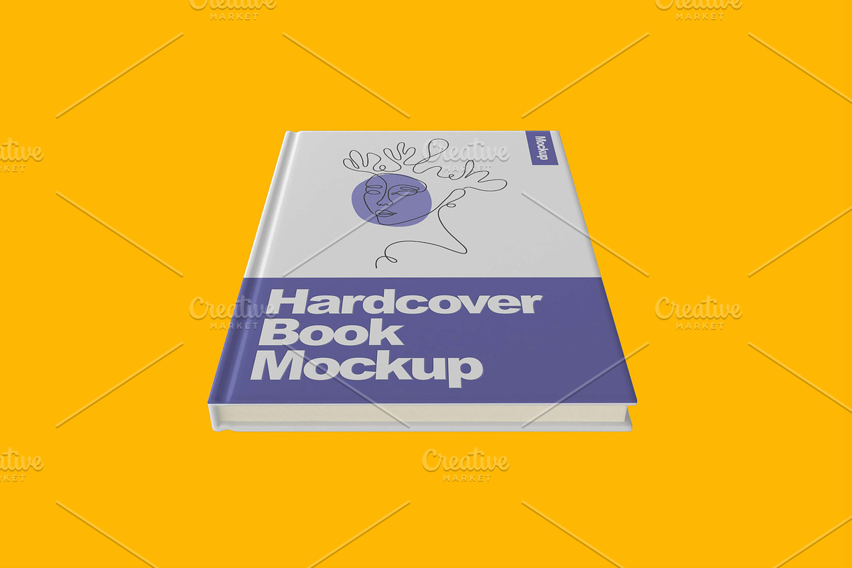 Slim Hardcover Book Mockup, a Books & Magazine Mockup by Aprndy85 (Photo 3 of 6)