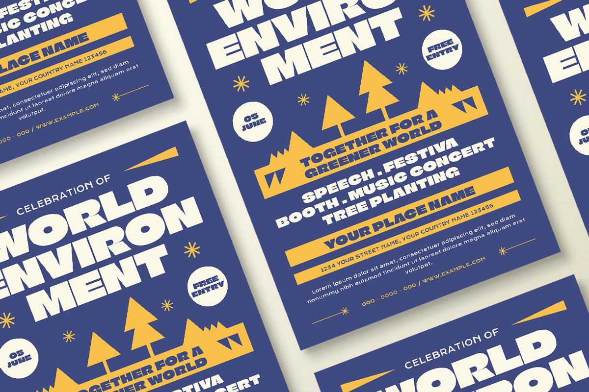 World of Environment Day Flyer, a Flyer Template by Tokosatsu (Photo 1 of 3)