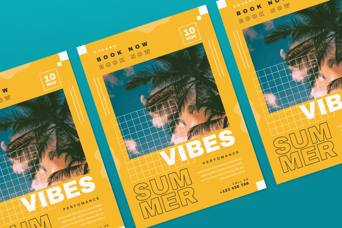 Summer Party Instagram Post Flyer, a Flyer Template by Tokosatsu (Photo 4 of 4)