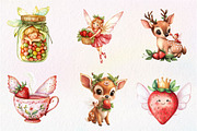 Spring Strawberry Fairy Garden, an Illustration by CreationArt (Thumbnail 9 of 9)