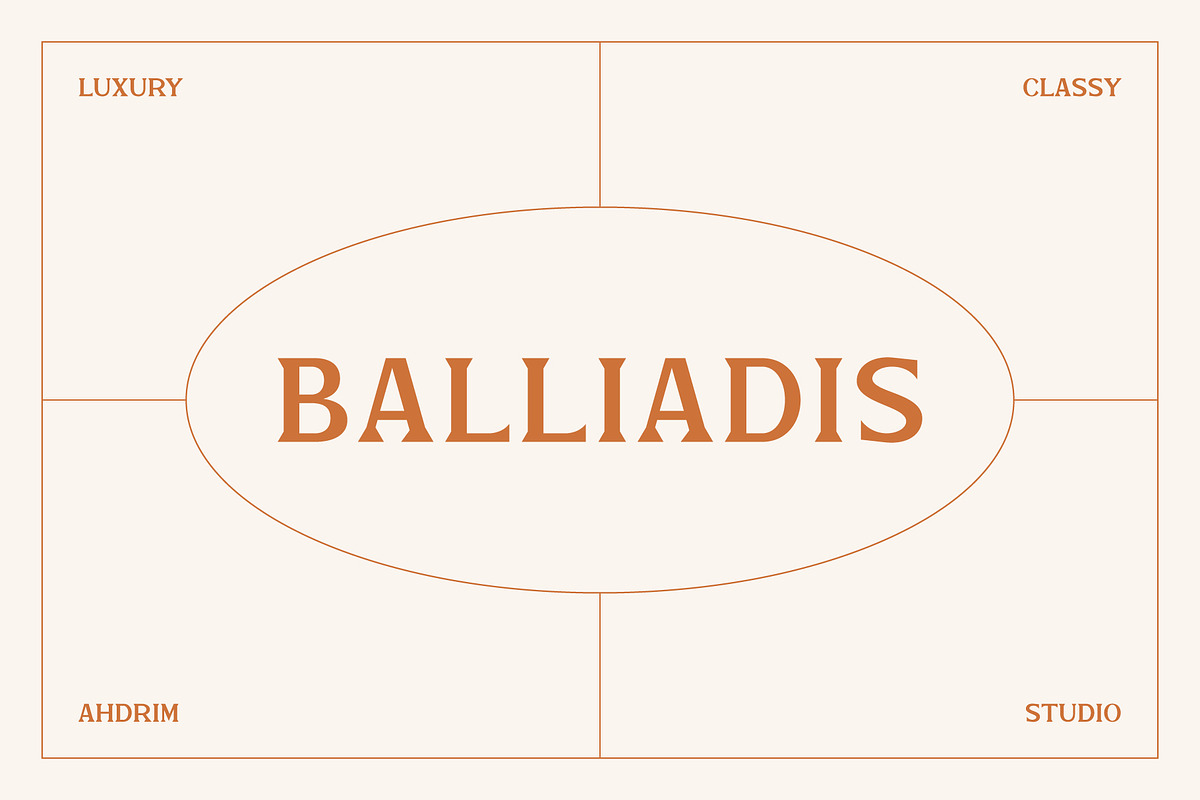 Balliadis Serif Font, a Serif Font by Rocket Template (Photo 1 of 8)