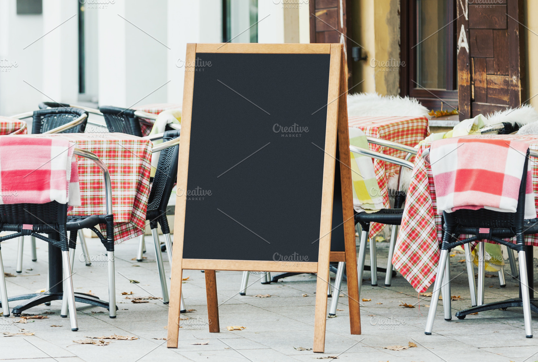 Blank menu chalkboard mockup, a Food & Drink Photo by BOOCYS