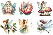 Fairytale Fairy Clipart, an Illustration by DreamArtGraphic (Thumbnail 2 of 5)