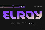 CS Elroy – Techno Font, a Sans Serif Font by Craft Supply Co. (Thumbnail 1 of 8)