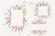 Bon Matin Watercolor Floral Clip Art, a Decorative Illustration by whiteheartdesign (Thumbnail 16 of 18)