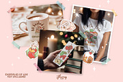 Bookish Christmas Clipart bundle, a Seasonal Illustration by Huxmay (Thumbnail 5 of 6)