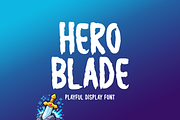 Hero Blade Typeface, a Handwritten Font by Seemly Fonts (Thumbnail 1 of 5)