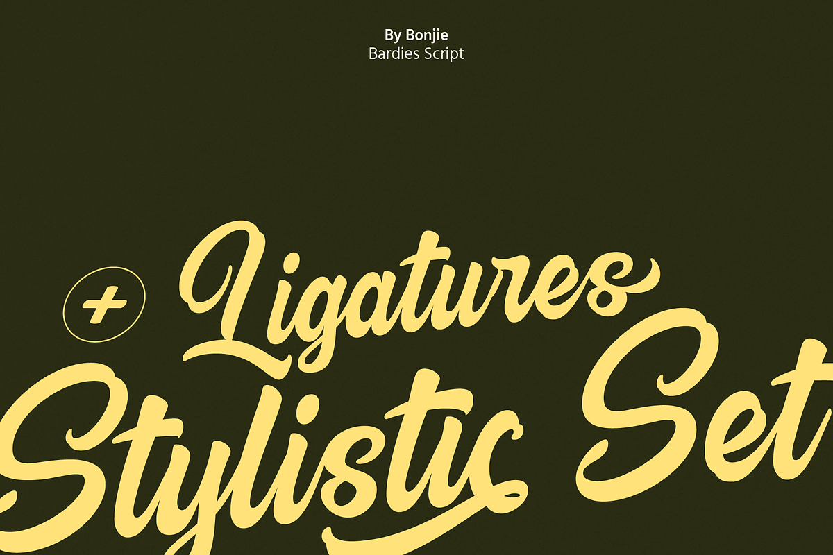 Bardies Bold Script Font, a Script Font by Pipello Grafik (Photo 6 of 11)