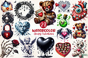 Creepy Valentine’s Sublimation Clipa, an Illustration by CreationArt (Thumbnail 1 of 5)