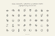 EASTER line art illustrations, a Seasonal Illustration by Crocus Paperi (Thumbnail 3 of 4)