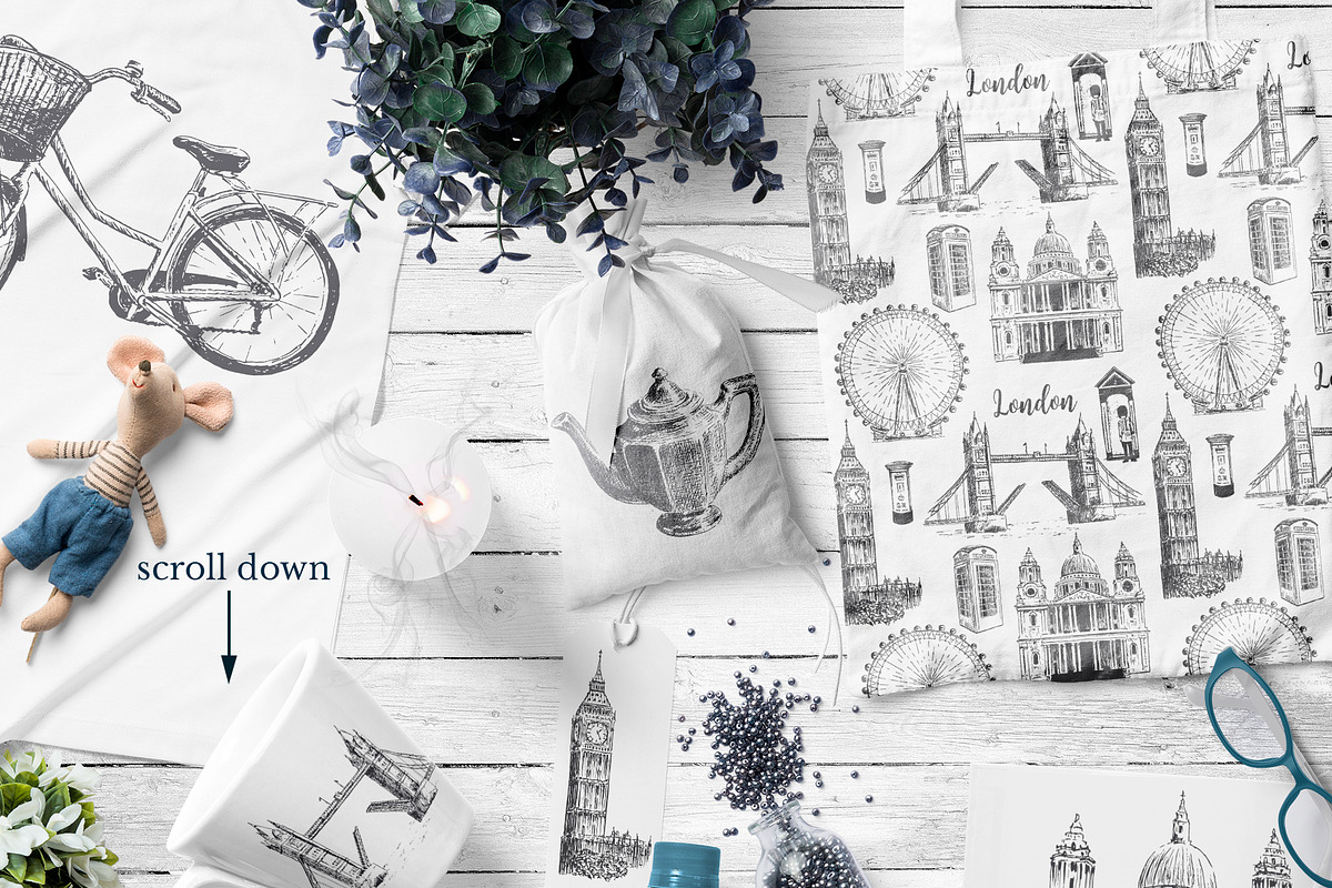Set of London sketches, a Decorative Illustration by Everilda (Photo 2 of 7)