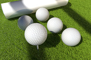 Sports Golf Ball Mockup, a Merchandise Mockup by Permadi Creative (Thumbnail 4 of 5)