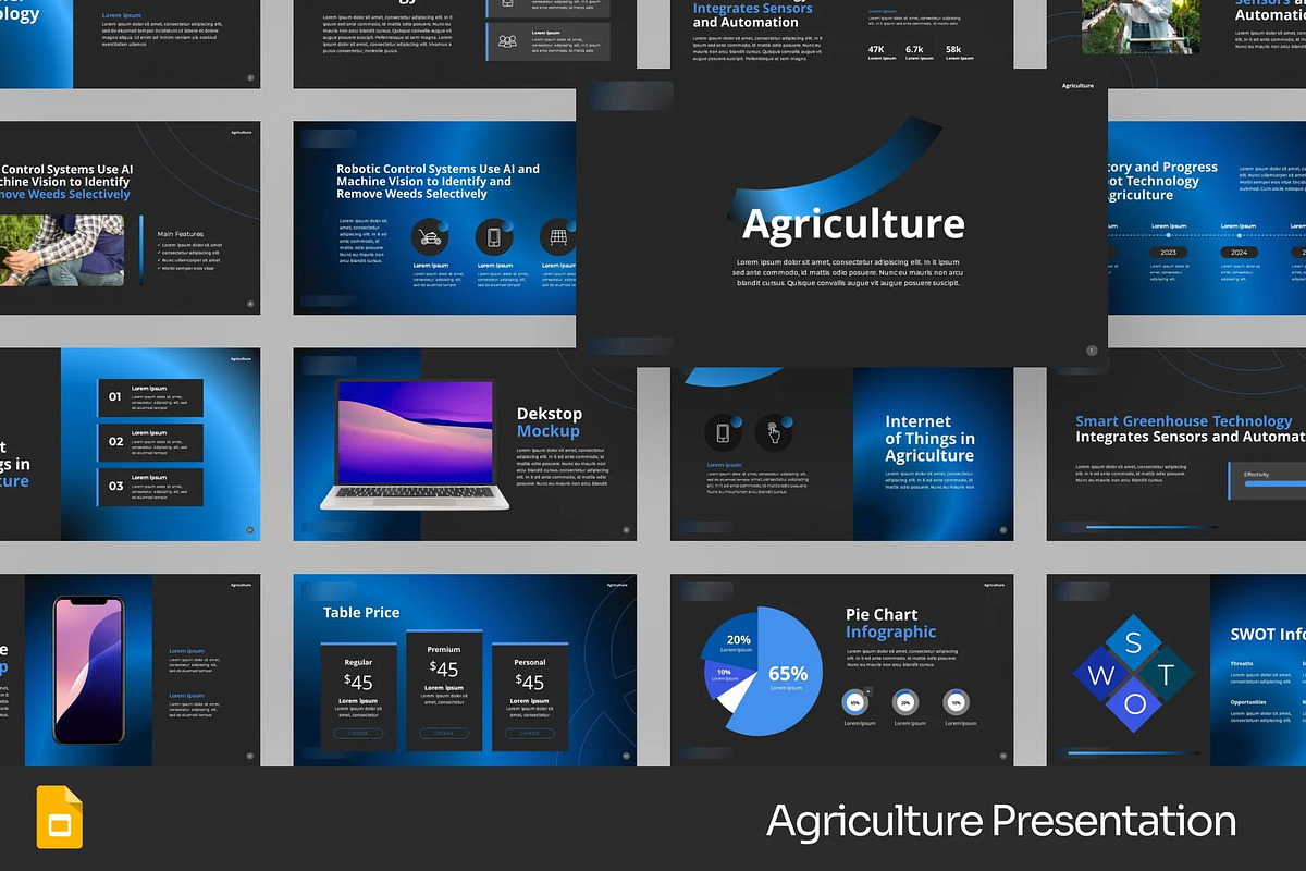 Agricultural Farming GSlides PPoint, a Presentation Template by Fit-tee (Photo 1 of 2)