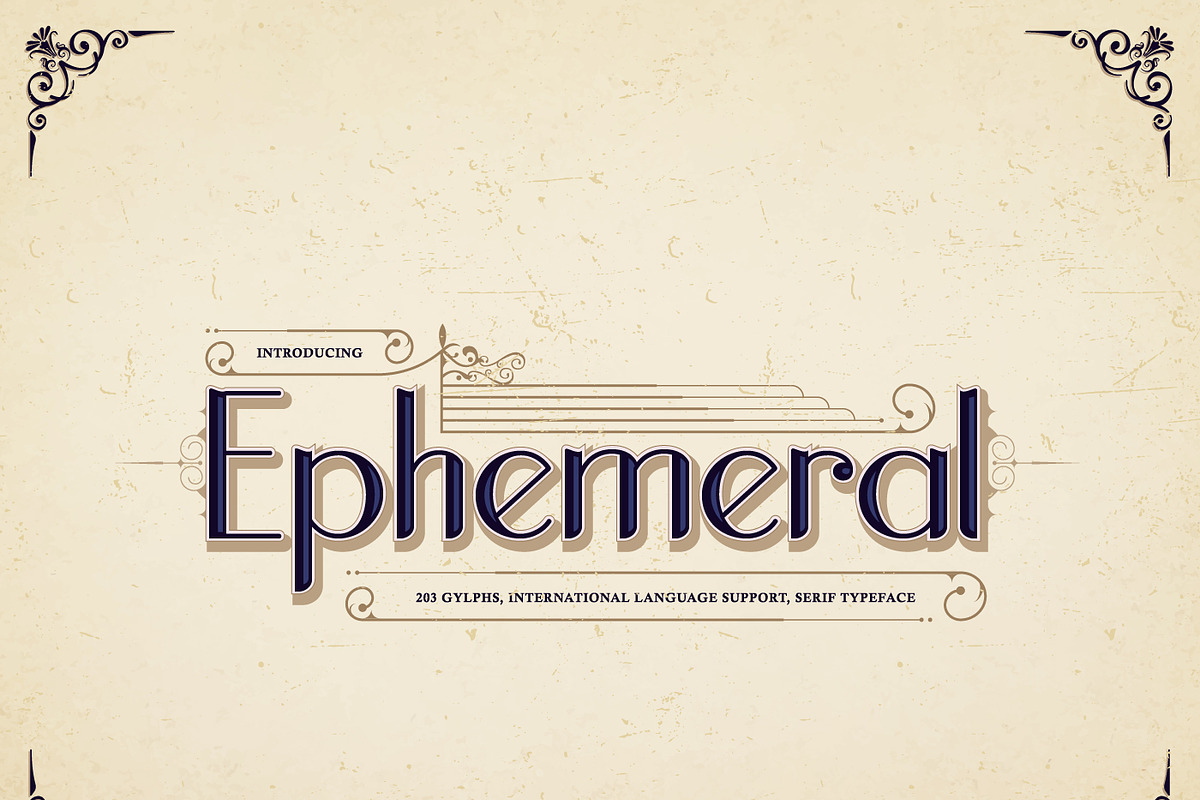 Ephemeral Modern Serif, a Serif Font by infernostudio3 (Photo 1 of 10)