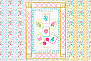Mahjong Set PNG Watercolor DIY, an Illustration by LABFcreations (Thumbnail 1 of 4)