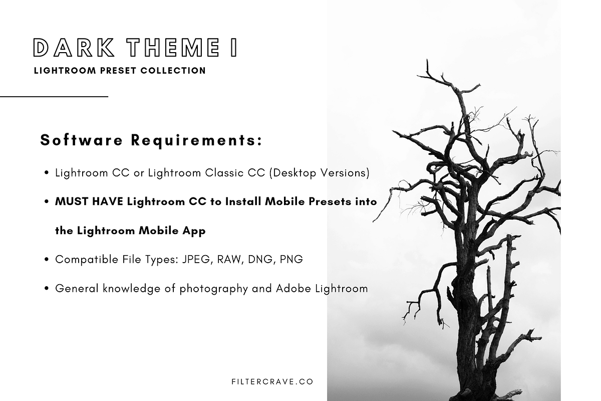 Dark Mobile Lightroom Presets I, an Action Add-On by Filtercrave (Photo 6 of 10)